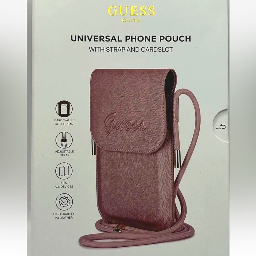Guess Pink Pouch with Strap